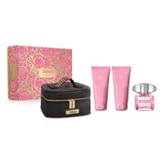 Versace Bright Crystal kinkekomplekt, tualettvesi 90 ml + kehakreem 100 ml + dušigeel 100 ml + kott