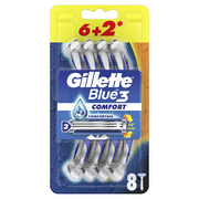 Ühekordne raseerija Blue 3 Comfort 6 + 2 tk