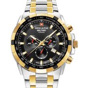 Swiss Alpine Military 7043.9147 Star Fighter Chronograph Mens Watch 47mm 10ATM