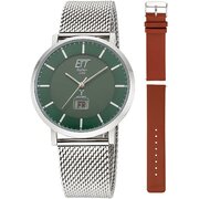ETT Eco Tech Time EGS-11622-81MS Mens Watch Atacama Solar Radio Controlled 40mm 5ATM