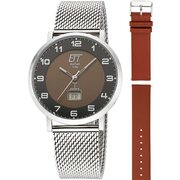 ETT Eco Tech Time EGS-11624-22MS Mens Watch Atacama Solar Radio Controlled 40mm 5ATM