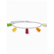 Thomas Sabo A2152-017-7-L19V Silver bracelet w. five coloured Goldbears