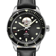 Swiss Military SMA34106.15 Mens Watch Automatic Open-Heart Diver 42mm 20ATM