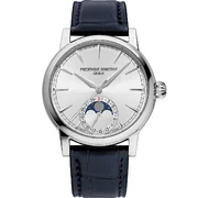 Frederique Constant FC-716S3H6 Mens Watch Classic Manufacture Moonphase Date 40mm 5ATM