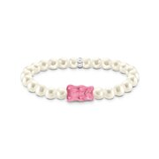 Thomas Sabo A2154-082-9-L17 Gold Bears Pearl Bracelet pink 17 cm