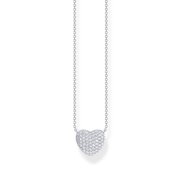 Thomas Sabo KE2277-051-14-L45V Silver Heart Necklace with Zirconia 40-45 cm Ladies