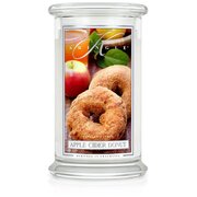 Kringle Candle Apple Cider Donut suur kahe tahiga lõhnaküünal (624 g)