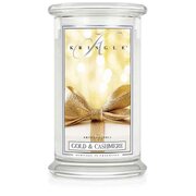 Kringle Candle Gold & Cashmere suur kahe tahiga lõhnaküünal (624 g)