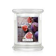 Kringle Candle Oak & Fig lõhnav küünal keskmine 2 tahiga (411 g)