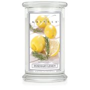 Kringle Candle Rosemary Lemon suur kahe tahiga lõhnaküünal (624 g)