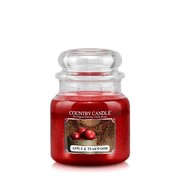 Country Candle Apple & Teakwood keskmine 2 tahiga lõhnav küünal (453 g)
