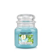 Country Candle Cilantro, Apple & Laimi lõhnaga küünal keskmine 2 tahiga (453 g)