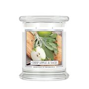 Kringle Candle Crisp õuna- ja salveilõhnaline küünal, keskmine 2 tahiga (411 g)