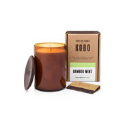 KOBO Woodblock Candle Bamboo Mint lõhnav küünal (15 untsi / 425 g)