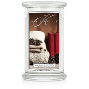 Kringle Candle Warm & Fuzzy suur kahe tahiga lõhnaküünal (624 g)