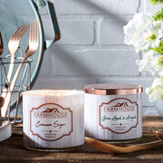 Kringle Candle FARMHOUSE Rohelise Õuna & Rukola lõhnaküünal 411g