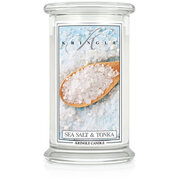 Kringle Candle Sea Salt & Tonka suur kahe tahiga lõhnaküünal (624 g)
