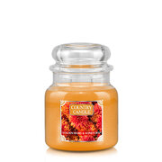 Country Candle Golden Mums & Honey Crisp Tonka lõhnav küünal keskmine 2-tahat (453 g)
