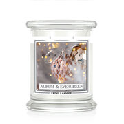 Kringle Candle Aurum & Evergreen lõhnaküünal keskmine 2 tahiga (411 g)