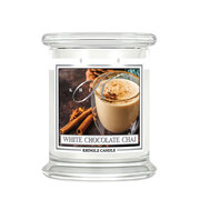 Kringle Candle White Chocolate Chai lõhnav küünal, keskmine 2 tahiga (411 g)