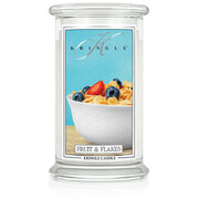 Kringle Candle Fruit & Flakes suur kahe tahiga lõhnaküünal (624 g)