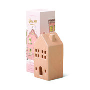 Paddywax Incense Holiday Village Ceramic Pink Townhouse - maja 20 viirukikoonuse jaoks - Persimmon Chestnut