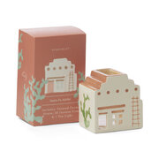 Paddywax SANTA FE keraamiline teeküünla maja 1 teeküünla ja 20 Palo Santo koonusega