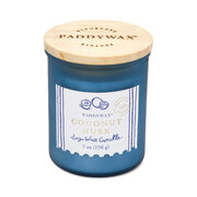 Paddywax COASTAL kookosekoore lõhnaküünal klaasümbrises puidust kaanega 8 untsi/226 g