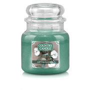 Country Candle Cotton Flowers keskmine kahe tahiga lõhnaküünal (510g)