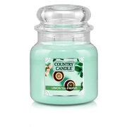 Country Candle Lemon Tea & Roses keskmine kahe tahiga lõhnav küünal (510g)