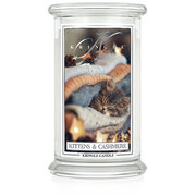Kringle Candle Kittens & Cashmere suur kahe tahiga lõhnaküünal (624 g)