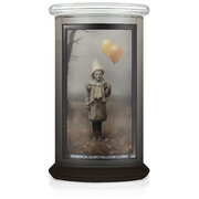 Kringle Candle Halloweeni printimisel veider omapärane õhupall Klouni lõhnaküünal, suur 2-tahat (624 g)
