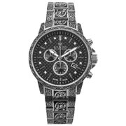 Louis XVI LXVI1721 Mens Watch Palais Royale Inked Diamond Chronograph 43mm 10ATM 