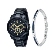 Maserati R8873621042 Mens Watch Successo Chronograph Set 44mm 5ATM 
