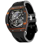 Tsar Bomba TB8218CF-BlackOrange Mens Watch Atomic Twin Interchangeable Automatic Watch 45mm 10ATM 
