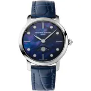 Frederique Constant FC-206MPND1S6 Ladies Watch Classics Slimline Moon Phase 30mm 3ATM 