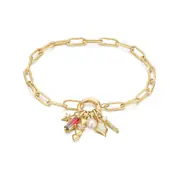 Ania Haie BST048-10 Bracelet Good Fortune + 6-Charms Set
