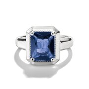 Thomas Sabo TR2528-699-1-56 Ring with Blue Octagon Stone Elyndra for Women