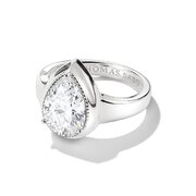 Thomas Sabo TR2522-051-14-58 Ring with White Teardrop-Shaped Cubic Zirconia Elyndra for Women