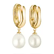 Thomas Sabo CR766-430-14 Pearl Hoop Earrings Gold-Plated Women
