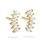 Thomas Sabo H2367-M01-14 Stud Earrings with White Cubic Zirconia Gold-Plated Women