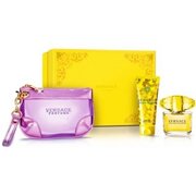 Versace Yellow Diamond kinkekomplekt, tualettvesi 90 ml + kehakreem 100 ml + kosmeetikakott