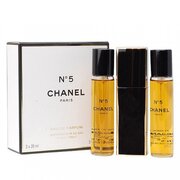 Chanel No.5 parfüümvesi, 3x20ml (1x korduvtäidetav + 2x täidetav)