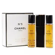 Chanel No.5 parfüümvesi, 3x20ml (1x korduvtäidetav + 2x täidetav)