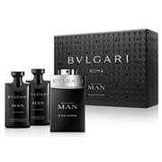 Bvlgari Man Black Cologne kinkekomplekt, tualettvesi 100ml + habemeajamisjärgne vesi 75ml + dušigeel 75ml + kosmeetikakott