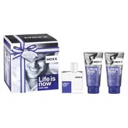 Mexx Life Is Now for Him Kingikomplekt, tualettvesi 50ml + dušigeel 2x50ml