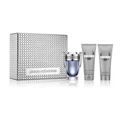 Paco Rabanne Invictus kinkekomplekt, tualettvesi 100 ml + habemeajamisjärgne palsam 100 ml + dušigeel 100 ml