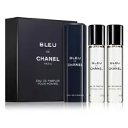 Chanel Bleu de Chanel parfüümvesi, 3x20ml (1x korduvtäidetav + 2x täidetav)