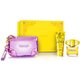 Versace Yellow Diamond kinkekomplekt, tualettvesi 90 ml + kehakreem 100 ml + kosmeetikakott
