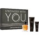 Giorgio Armani Stronger With You Gift tualettvesi 100ml + tualettvesi 15ml + dušigeel 75ml